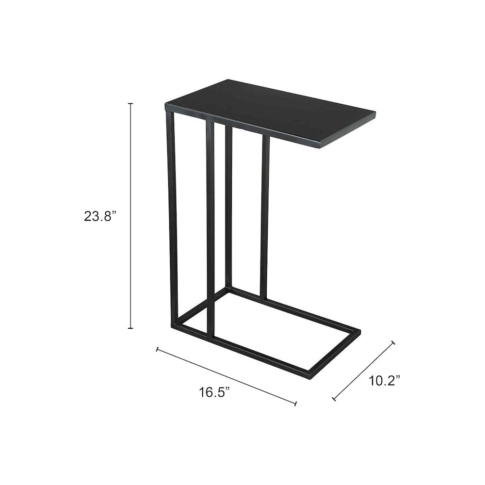 Atom Side Table Black