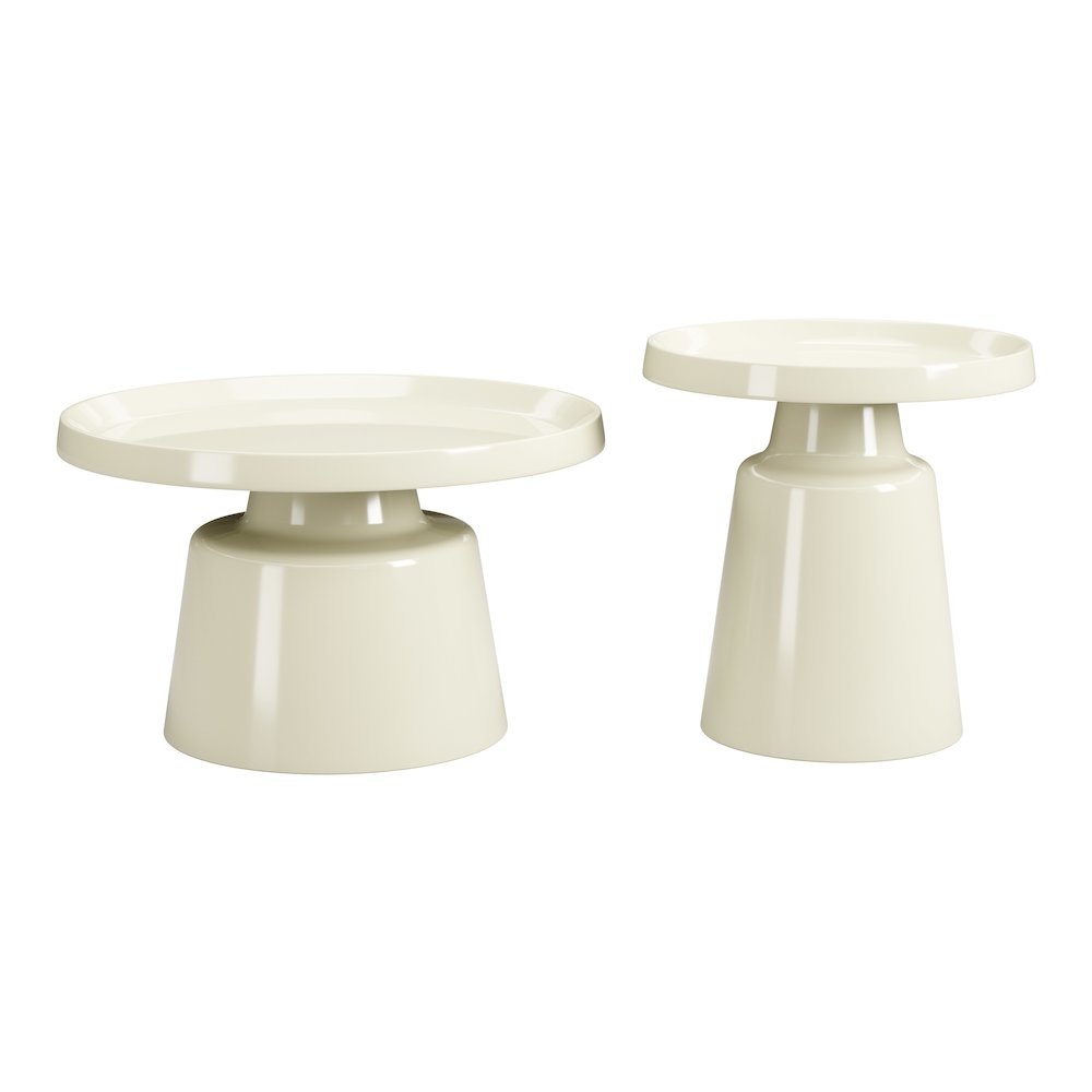 Beurre Coffee Table Set (2-Piece) Ivory