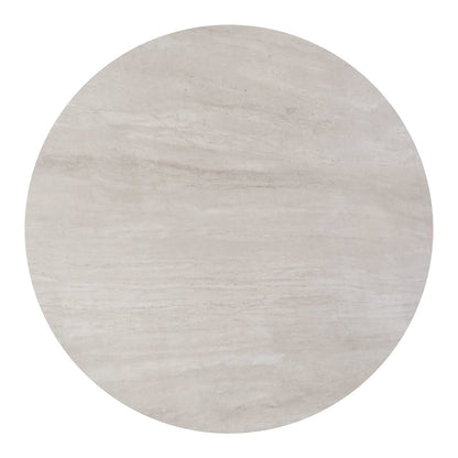 Plinn Dining Table Light Beige & White