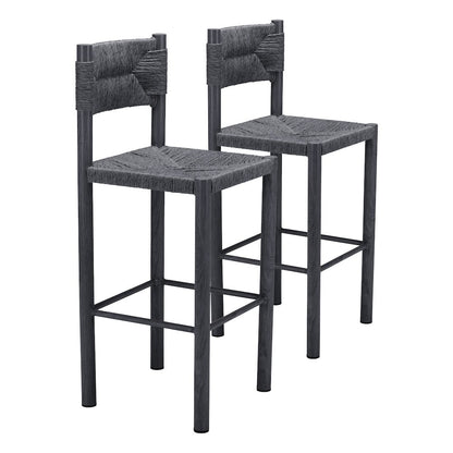 Iska Barstool (Set of 2) Black