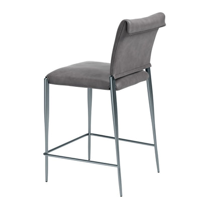 Freesia Counter Stool (Set of 2) Charcoal Gray