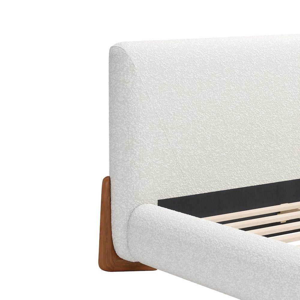 Baris Queen Bed Ivory