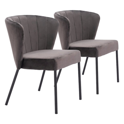 Aimee Dining Chair (Set of 2) Gray