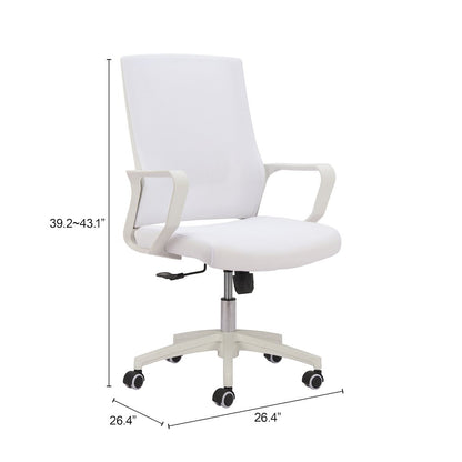 Jett Low Back Office Chair White