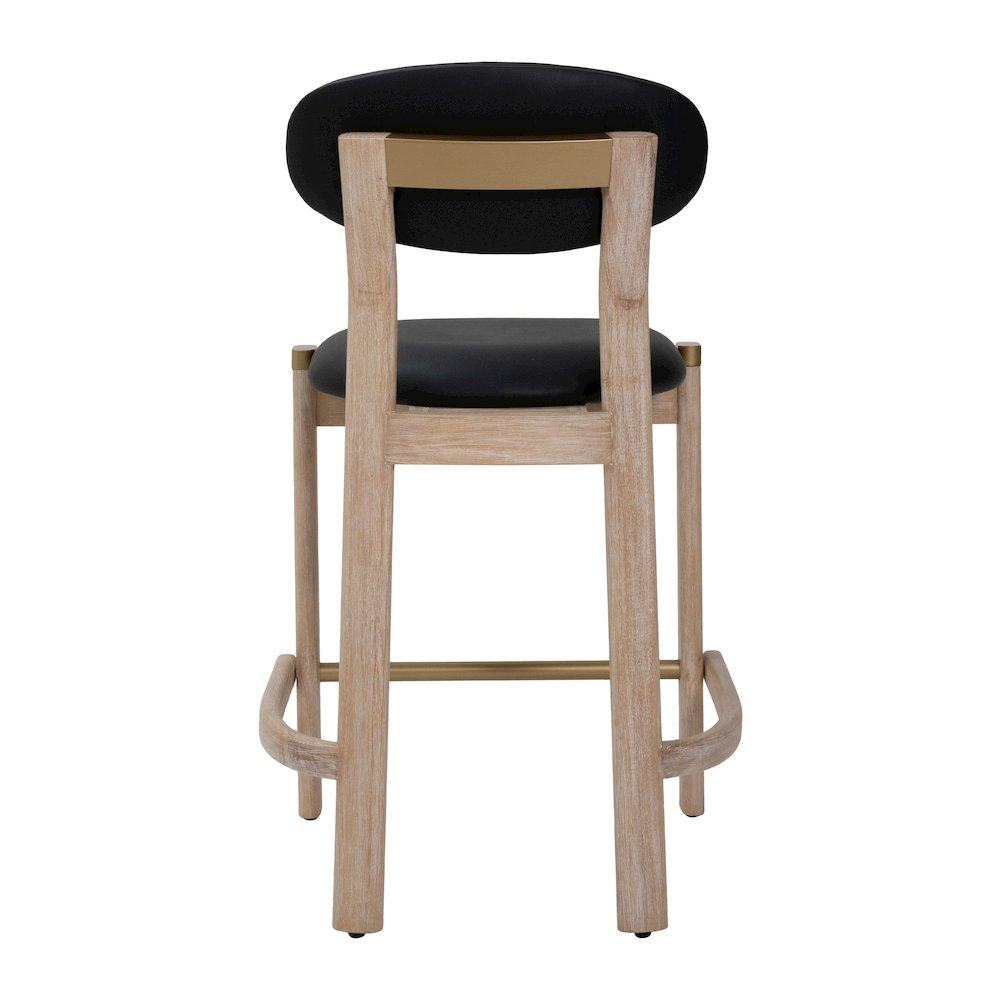 Rilou Counter Stool (Set of 2) Black & Natural
