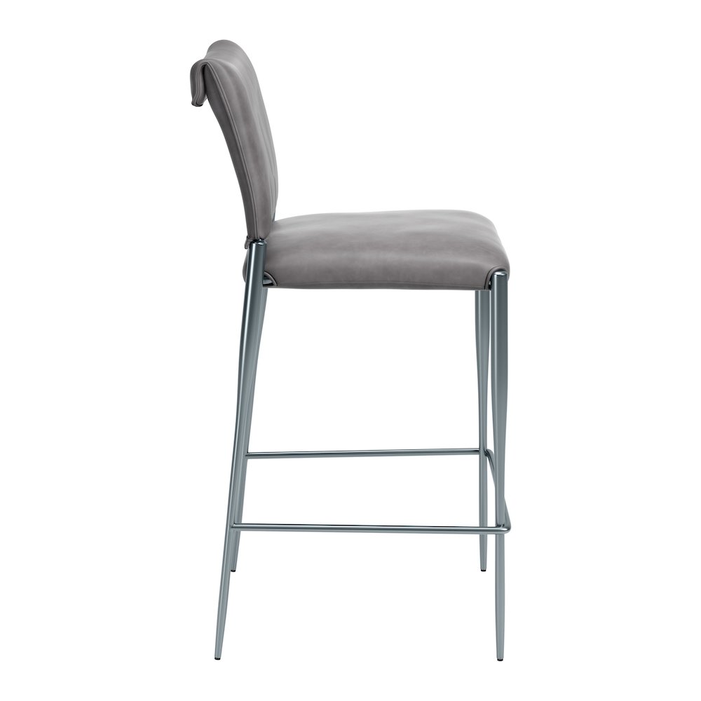 Freesia Barstool (Set of 2) Charcoal Gray