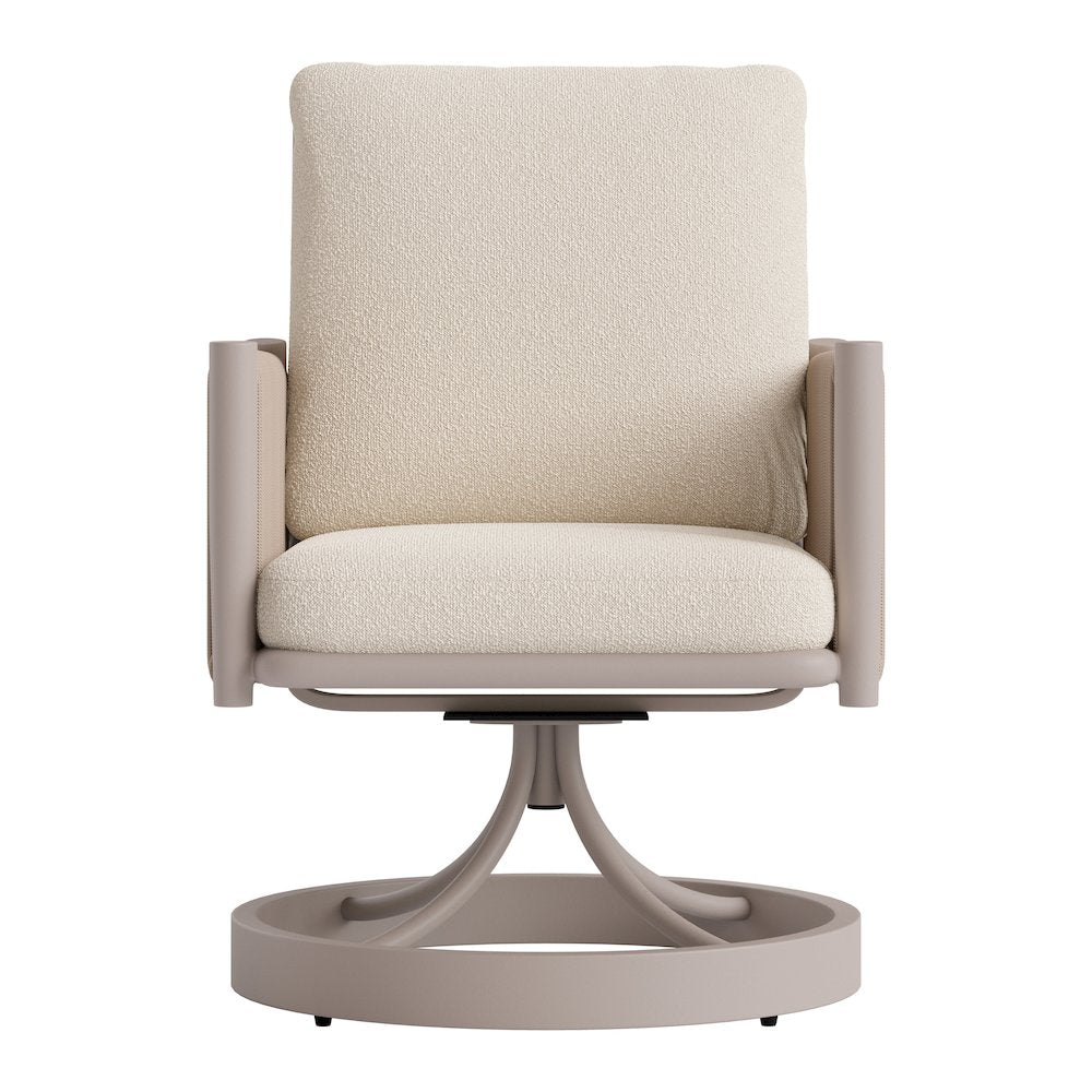Rivan Swivel Dining Chair Beige