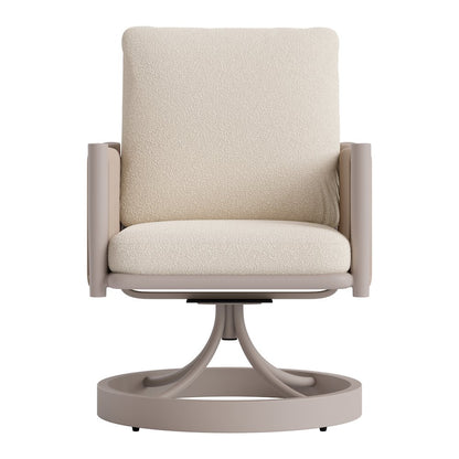 Rivan Swivel Dining Chair Beige