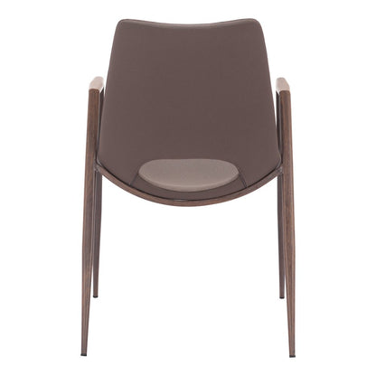 Desi Dining Chair (Set of 2) Brown & Walnut