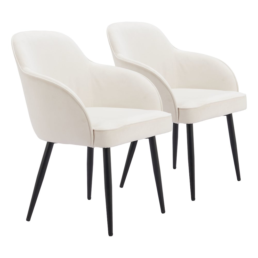Jolie Dining Chair (Set of 2) Ivory