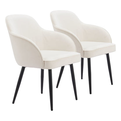 Jolie Dining Chair (Set of 2) Ivory