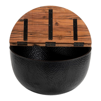 Duskan Storage Coffee Table Natural & Black