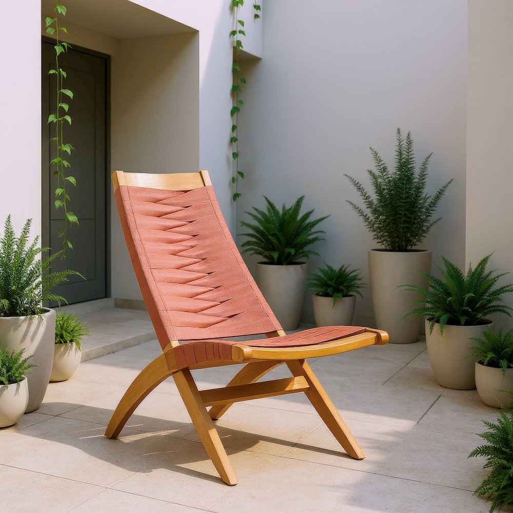 Rova Lounge Chair Terracotta