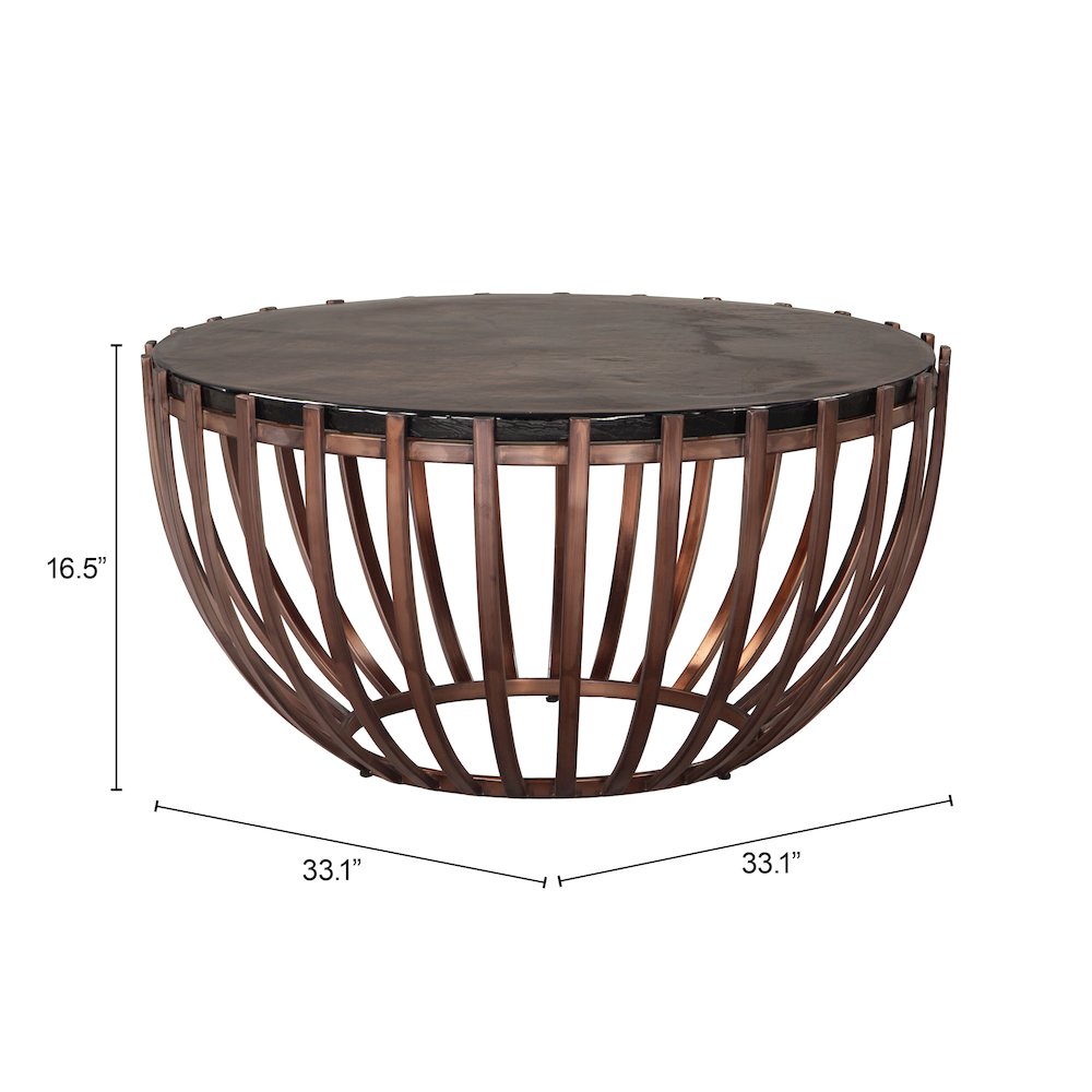 Kafig Coffee Table Bronze