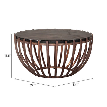 Kafig Coffee Table Bronze
