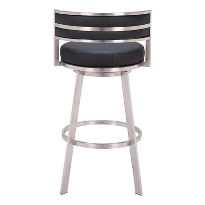 Gimsby Swivel Barstool Black