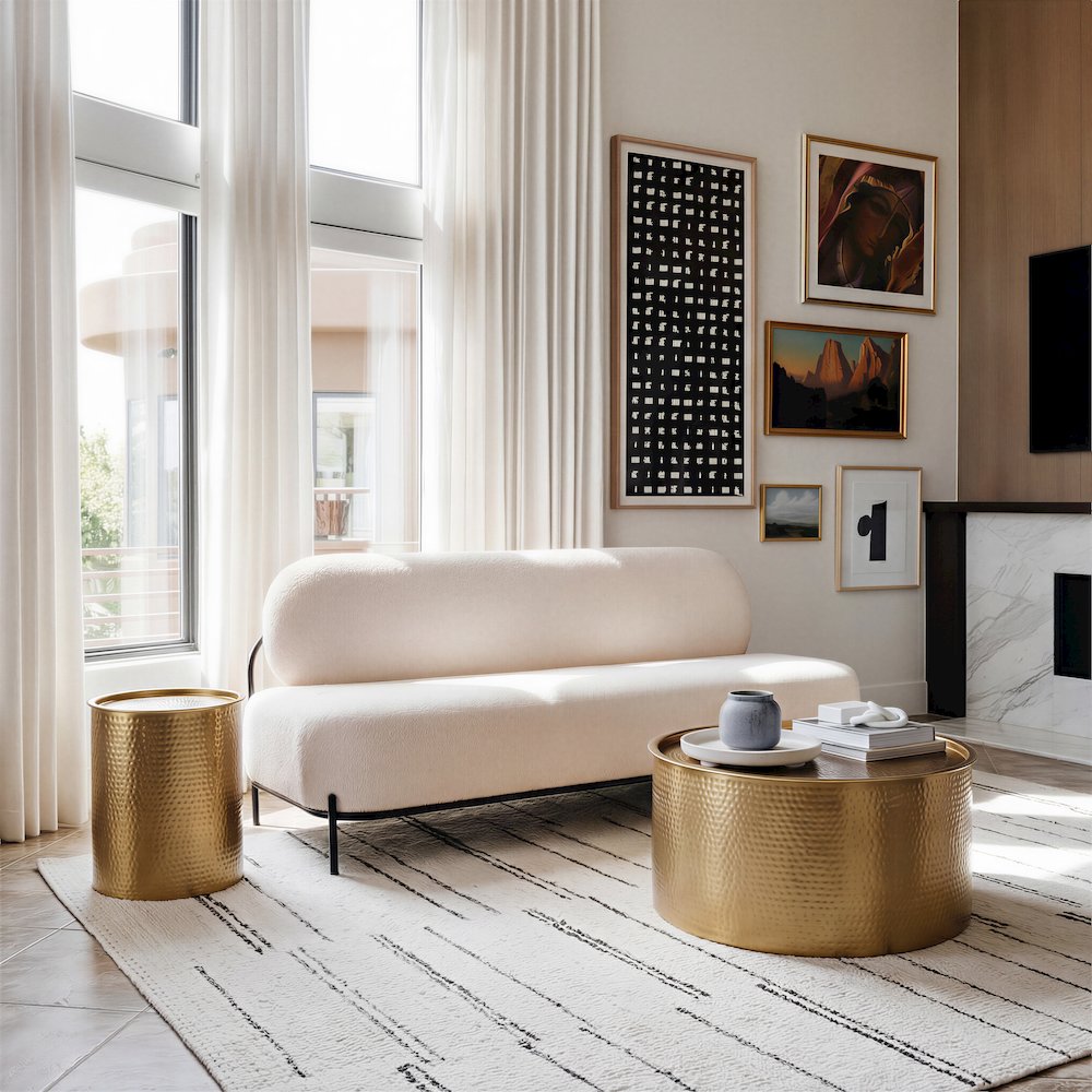Coldveil Storage Side Table Gold