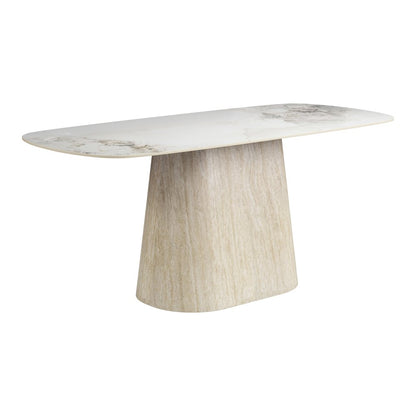 Nooka Dining Table White & Natural