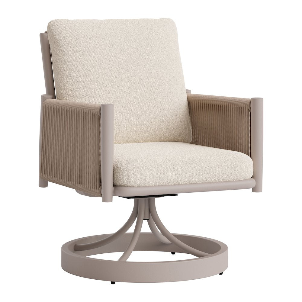 Rivan Swivel Dining Chair Beige