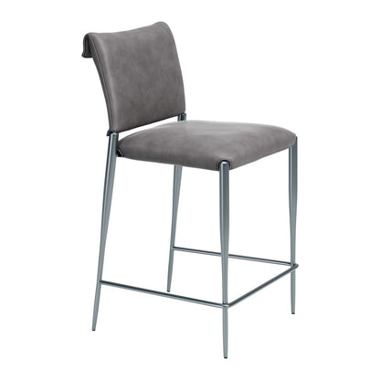 Freesia Counter Stool (Set of 2) Charcoal Gray