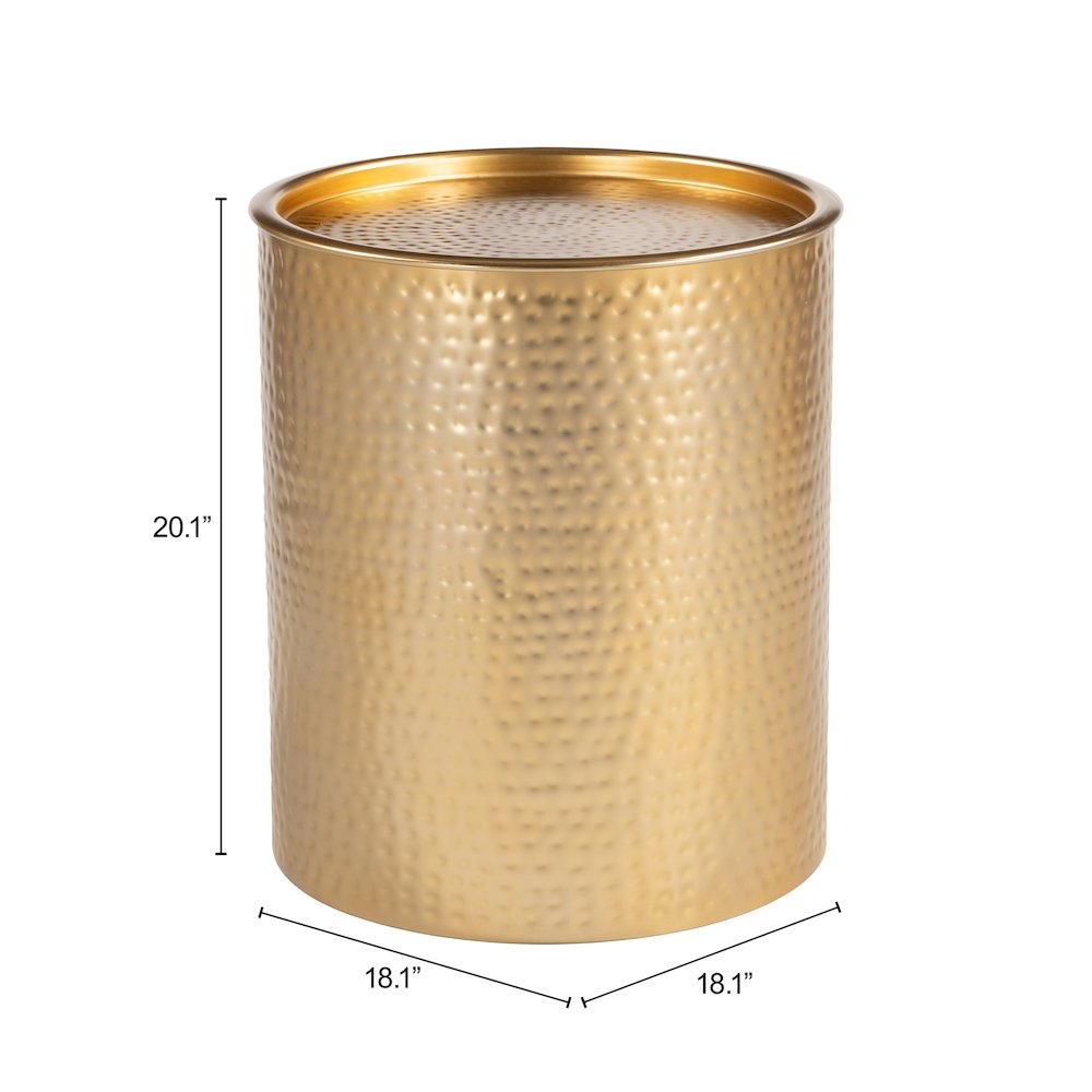 Coldveil Storage Side Table Gold
