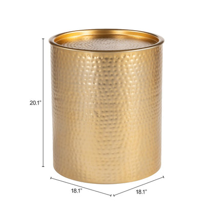 Coldveil Storage Side Table Gold
