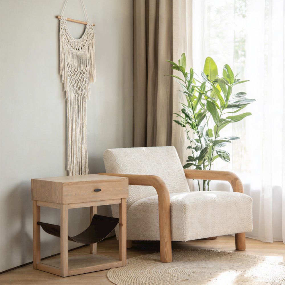 Subliem Accent Chair Cotton White