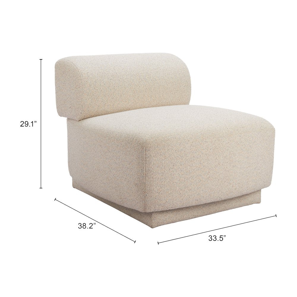 Anese Accent Chair Multigrain Beige