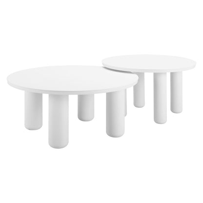 Ola Coffee Table Set (2-Piece) White