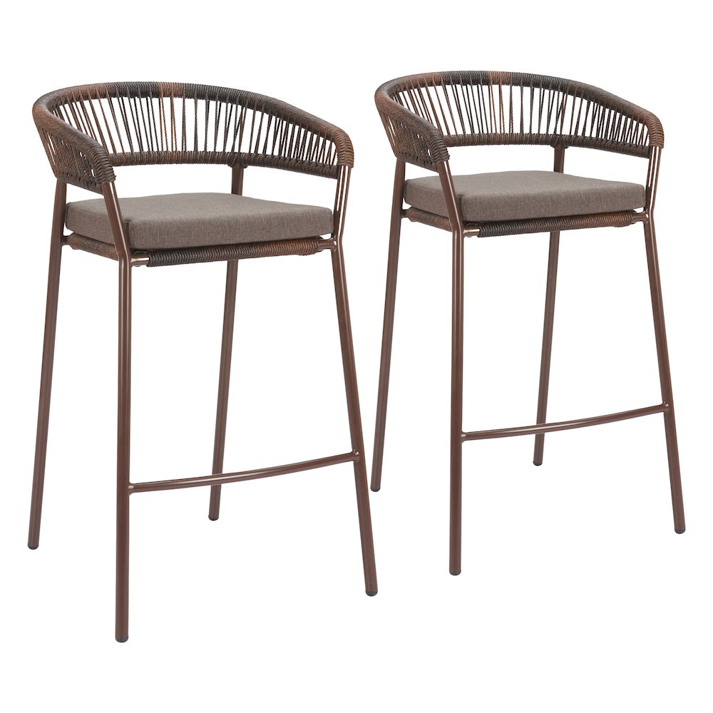 Skye Barstool (Set of 2) Brown