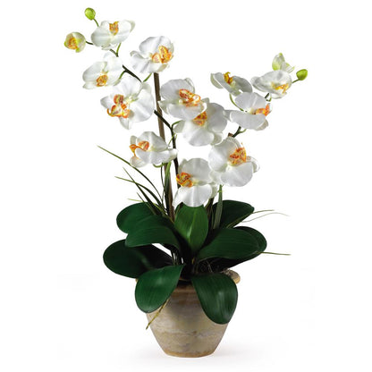 Double Phalaenopsis Silk Orchid Flower Arrangement