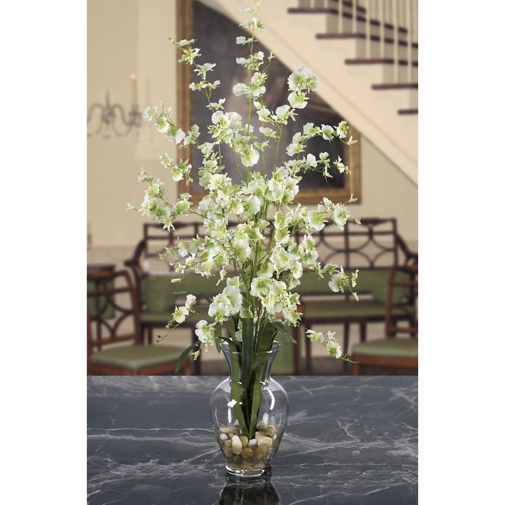 Dancing Lady Liquid Illusion Silk Flower Arrangement, Green