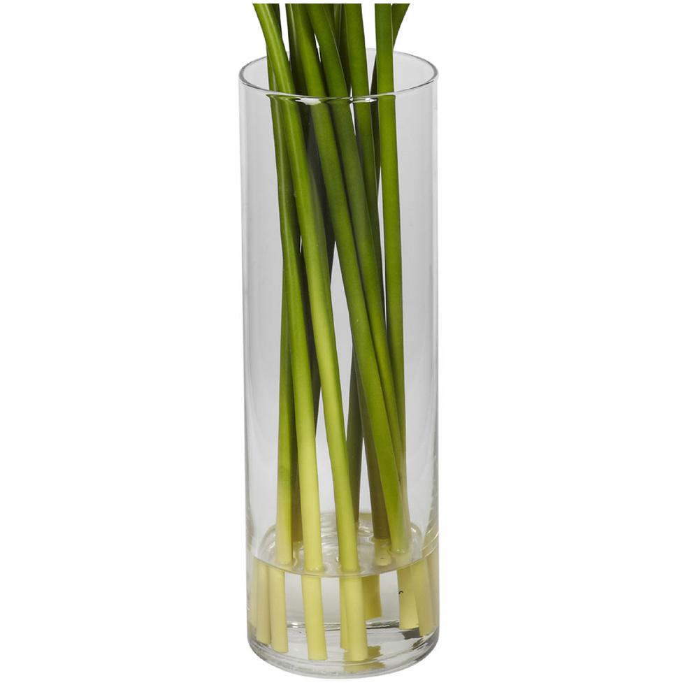 Mini Calla Lily Silk Flower Arrangement, Red