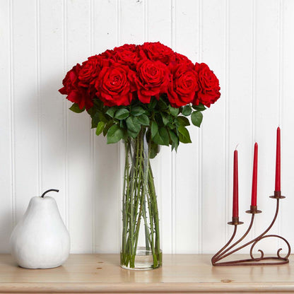 Giant Rose Silk Flower Arrangement