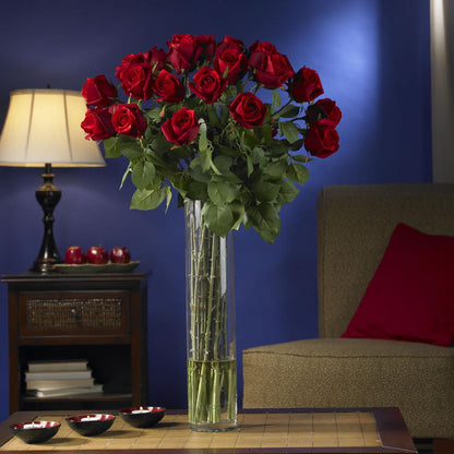 Rosebud with Cylinder Silk Flower Arrangement