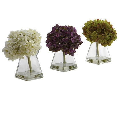 Hydrangea with Vase (Set of 3)