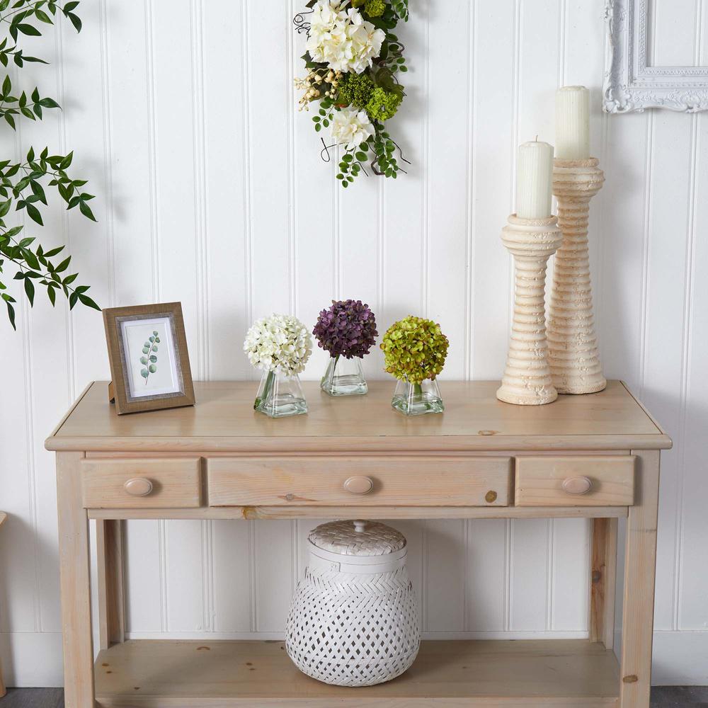 Hydrangea with Vase (Set of 3)