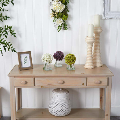 Hydrangea with Vase (Set of 3)