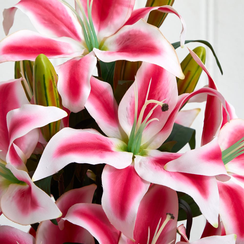 Rubrum Lily with Decorative Vase