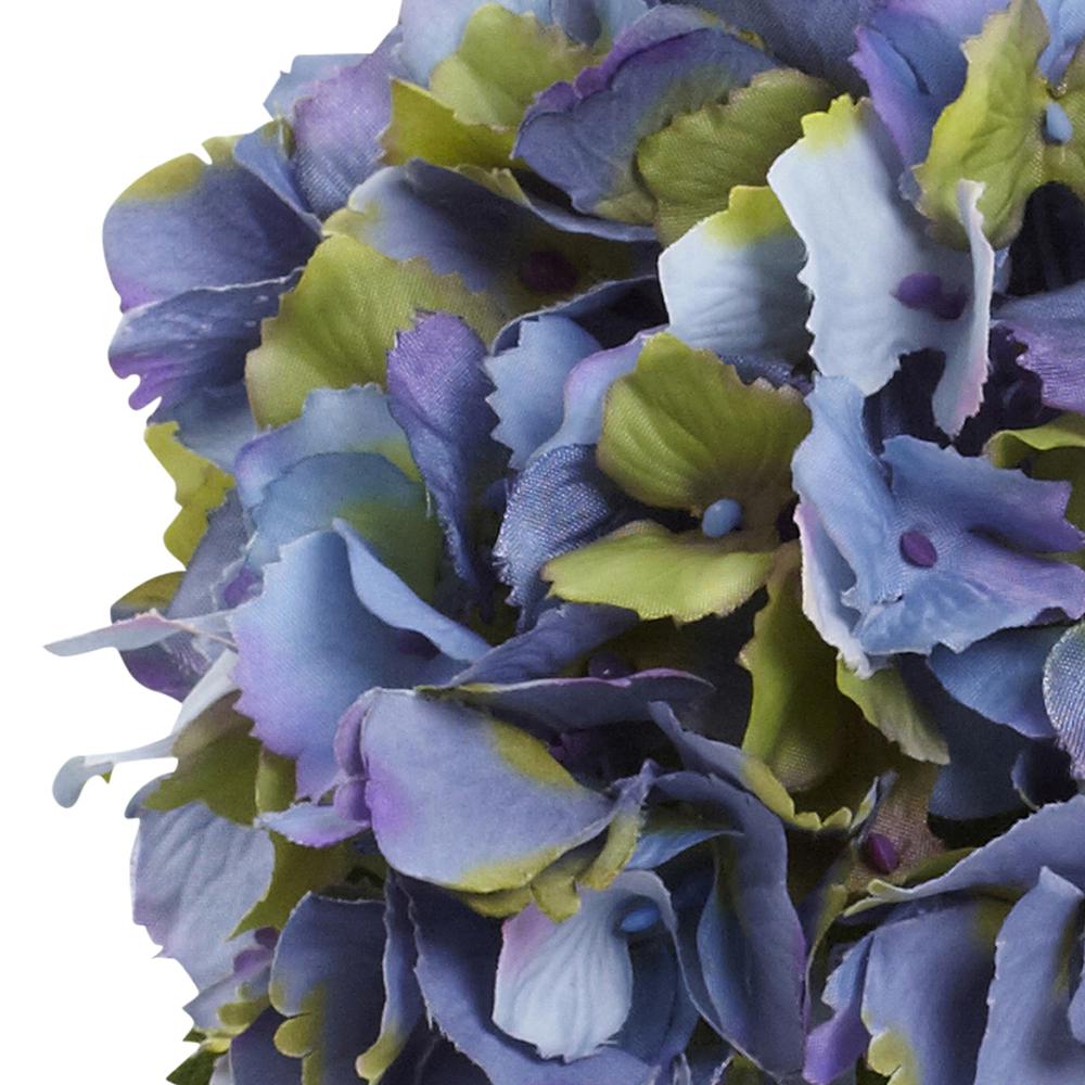 Blooming Hydrangea with Vase, Blue