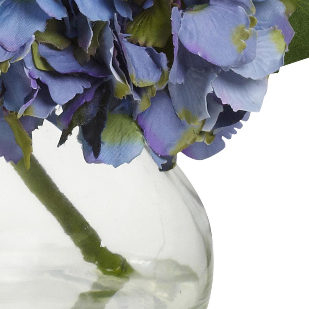 Blooming Hydrangea with Vase, Blue