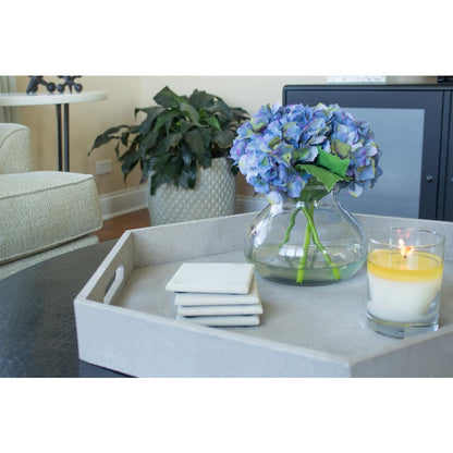 Large Blooming Hydrangea with Vase, Blue