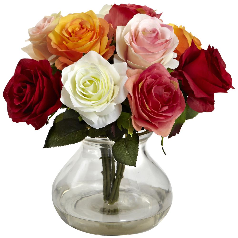 Rose Arrangement with Vase, Assorted