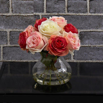 Rose Arrangement with Vase, Assorted