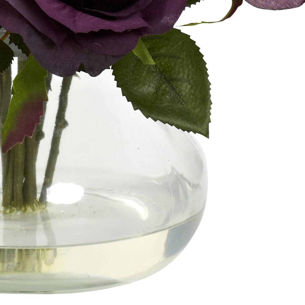 Rose Arrangement with Vase - Purple