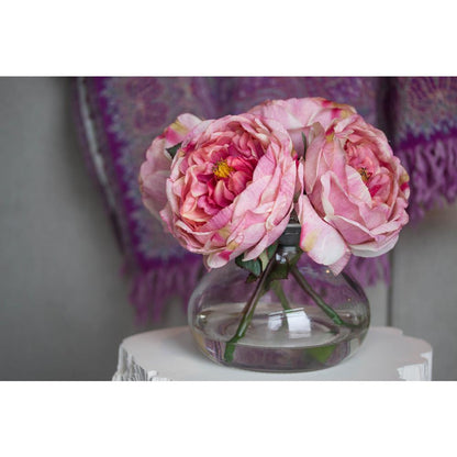 Fancy Rose with Vase, Pink
