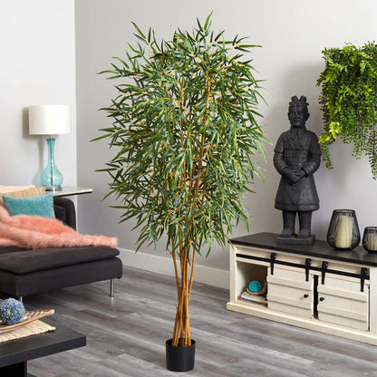 6ft. Fancy Style Slim Bamboo Silk Tree