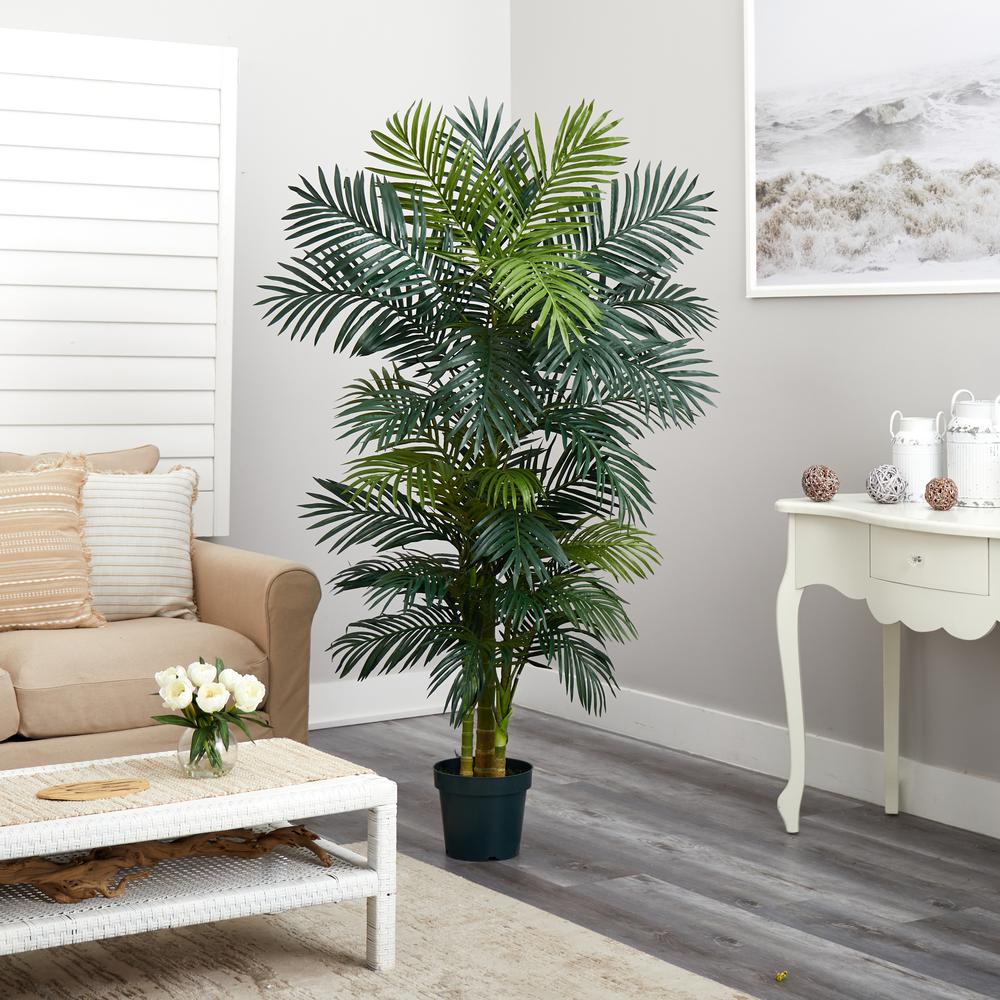 6.5ft. Golden Cane Palm Silk Tree