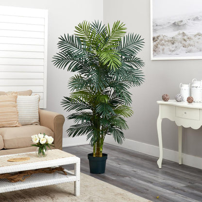 6.5ft. Golden Cane Palm Silk Tree