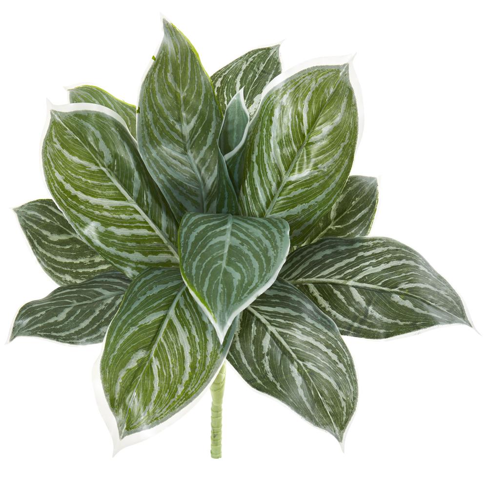 21in. Silver Aglaonema Artificial Plant (Real Touch) (Set of 6)